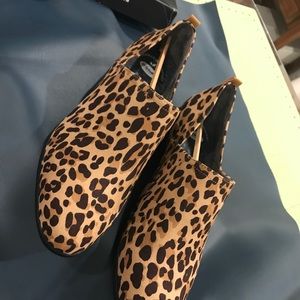 Dr Scholls Leopard Ankle Shoes. Size 10M.